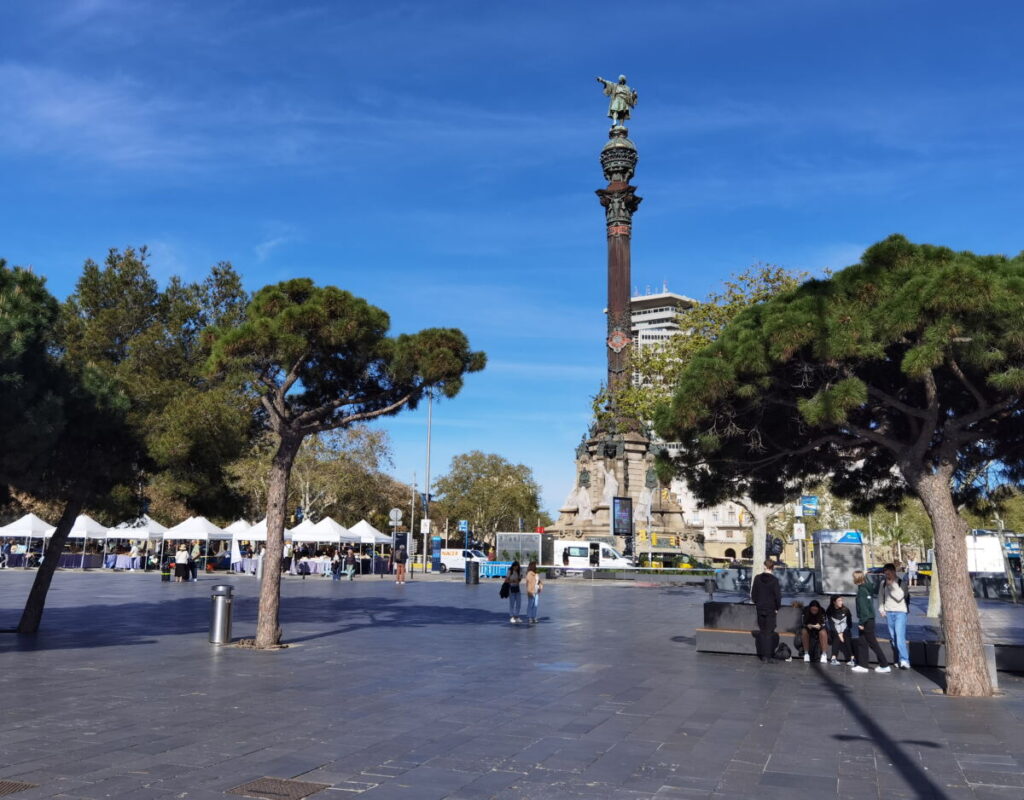 Barcelona Ramblas am Hafen: Hier findest du die berühmte Kolumbussäule